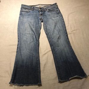 Low waist flair jeans